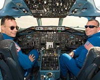 Shuttle Engineers Study Fuel Valve