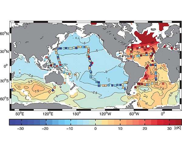 The deep sea is slowly warming