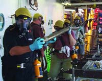 Professional Fasters Deep Under The Sea Floor