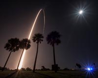 Delta IV rocket launches military communications satellite