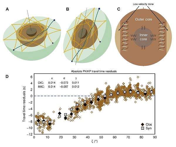 Doughnut-shaped region deep within the Earth sheds light on magnetic field dynamics