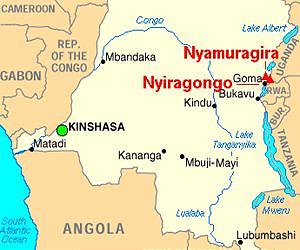 Lava flows ravage national park forest in DRCongo