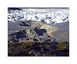 Chile glacier in rapid retreat