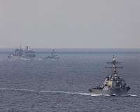 US, UK navy operates in the Barents Sea