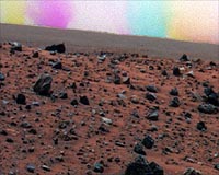 Mars Dust Devil Has Colorful Effect In Image Series
