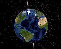 How does it look when Earth is bombarded with dark matter?