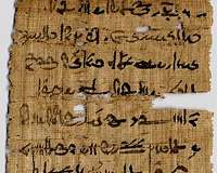 Ink from ancient Egyptian papyri contains copper