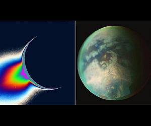 Cassini Double Play: Enceladus And Titan