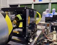 NASA laser communication payload undergoing integration and testing
