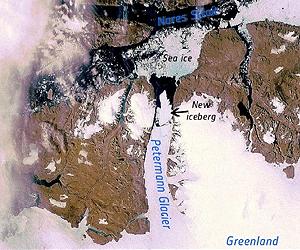 Greenland Glacier Gives Birth To Giant Iceberg