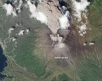 Volcano in southern Japan erupts in fiery show of nature