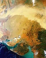 Earth From Space: Sandstorm In Rajasthan, India