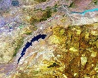Earth From Space: Lake Kariba, Zambia-Zimbabwe Border