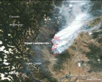 MODIS Images Western Wildfires
