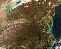 Earth From Space: Aircraft Contrails Over The United States