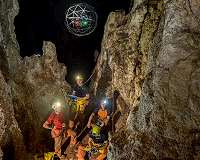 Exploring underground with a colliding drone