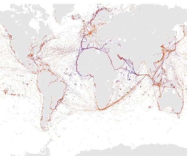 ESAIL captures two million messages from ships at sea