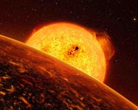 Simulation Suggests Rocky Exoplanet Has Bizarre Atmosphere