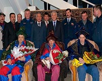 Expedition 21 Crew Lands In Kazakhstan