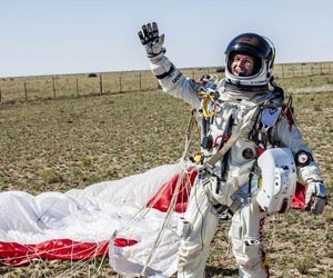 Austrian space diver no stranger to danger