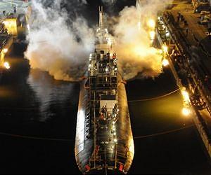 Worker charged in fire aboard US Navy submarine