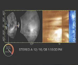 New images reveal structures of the solar wind as it travels toward and impacts Earth