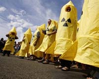 French Demonstrators Criticise French Nuclear Missile Tests