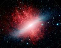Spitzer Sees Smoke From Galaxy Fire