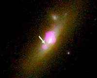 Galactic merger reveals an unusual black hole that has shed its stars
