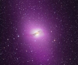 Fermi Maps An Active Galactic Smokestack Plumes