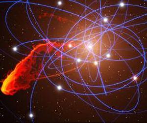 A black hole's dinner is fast approaching