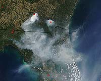 NASA Satellite Captures Image Of Georgia Wildfires