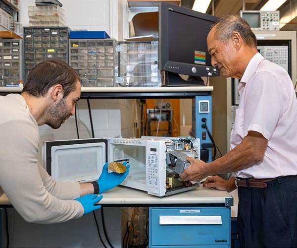 Modified microwave oven cooks up next-gen semiconductors