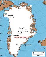 Greenlandic Glacier Moving Fast