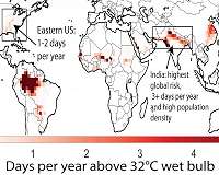 Humidity may prove breaking point for some areas as temperatures rise, says study