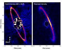Hubble finds huge system of dusty material enveloping the young star HR 4796A