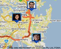 Google Latitude pinpoints whereabouts of family, friends