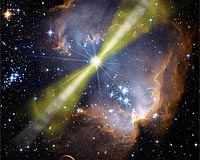 Naked-Eye Gamma-Ray Burst Was Aimed Squarely At Earth