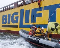 Greenpeace boards reactor equipment ship
