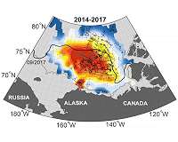 Archived heat has reached deep into the Arctic interior