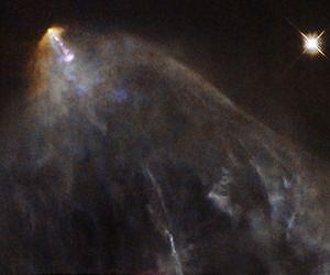 Hubble Sees a Glowing Jet From A Young Star