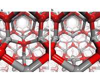 The process by which holes get trapped in nanoparticles made of zinc oxide