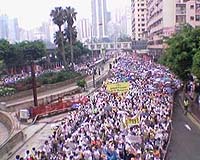 China paper slams Hong Kong democracy poll as 'farce'