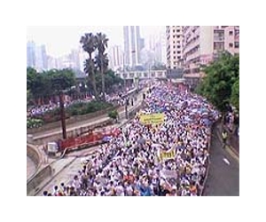 Hong Kong leader faces divide after mass rally