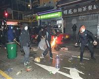 Five held over man's death in Hong Kong protests
