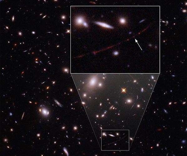 Hubble uses gravity lense to spot most distant star ever seen