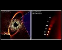 Hubble observes aftermath of massive collision