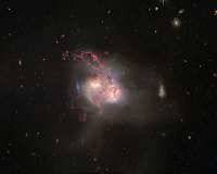 Dawn of a galactic collision