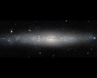 Hubble Sees a Silver Needle in the Sky