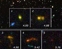 Hubble And Spitzer Space Telescopes Find Lego-Block Galaxies In Early Universe